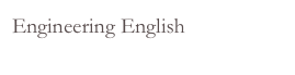 Engineering English