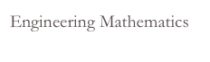 Engineering Mathematics